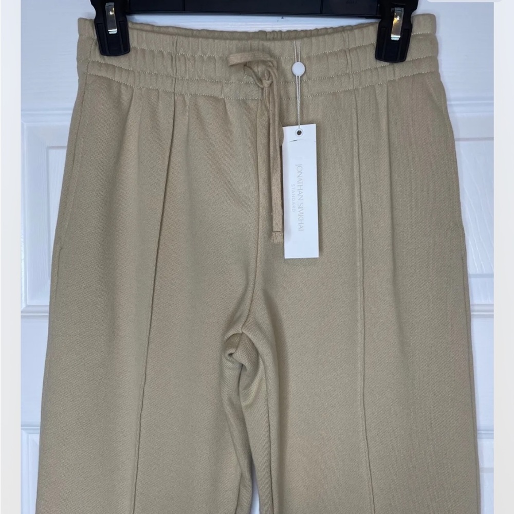 JONATHAN SIMKHAI Sand DUNE Niya Organic Cozy Lounge Seam Terry Track Jogger Pant - Picture 7 of 11